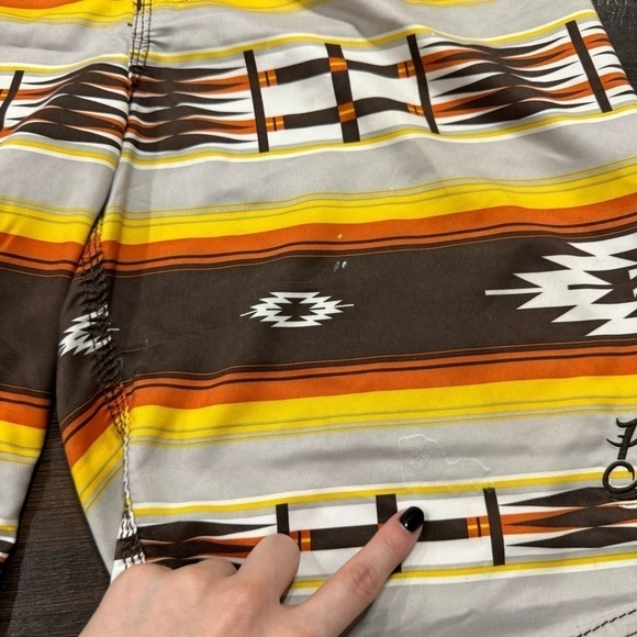Billabong Tribal Aztec Printed Board Shorts Size 32 Men - Picture 10 of 16
